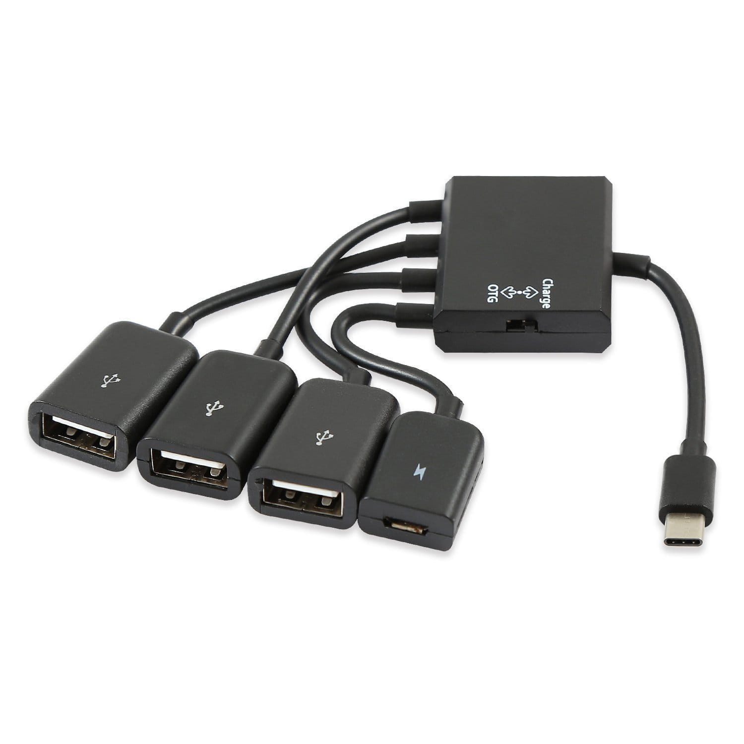 HUB USB typ C 3.1 3x USB + micro tablet ANDROID OTG myszka