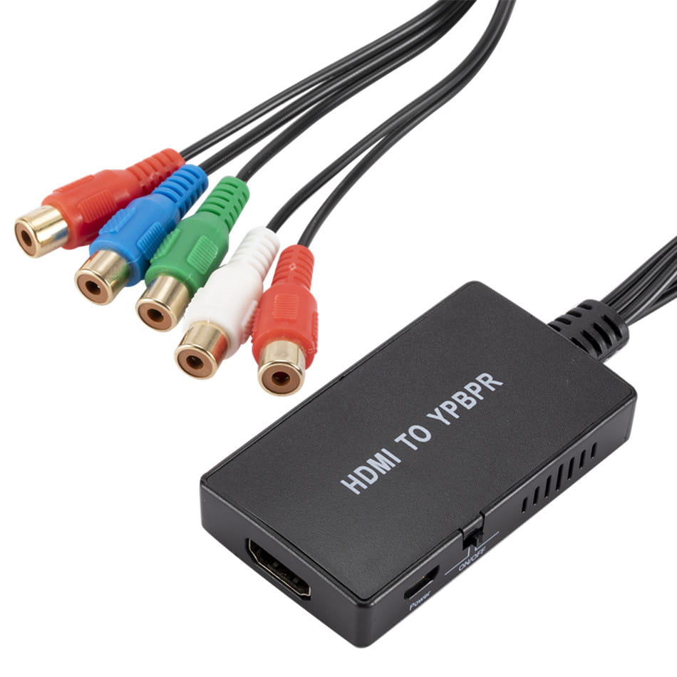 KONWERTER ADAPTER Z HDMI NA COMPONENT YPBPR / LP AUDIO / 5X CHINCH